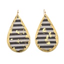 Black & White Teardrop Earrings
