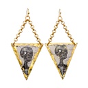 Catacombs Skeleton Earrings Gold