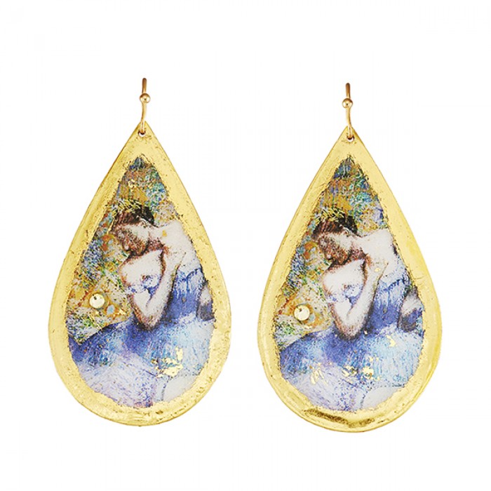 Degas Ballerina Teardrop Earrings