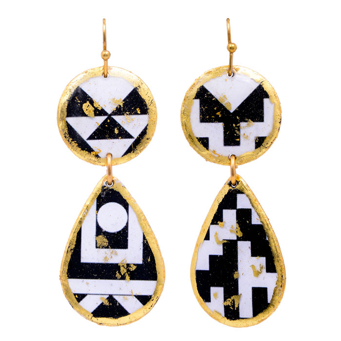 Geometry Mini Teardrop Earrings