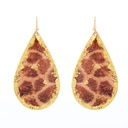 Giraffe Print Teardrop Earrings