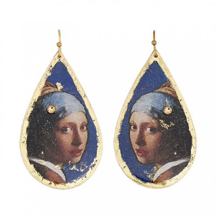 Girl With A Pearl Earring Teardrop Earrings