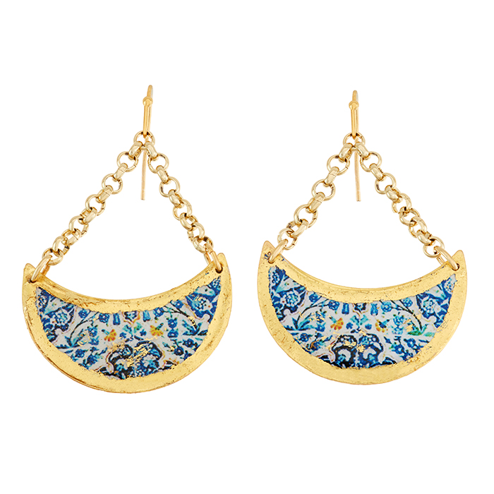 Lisbon Crescent Earrings