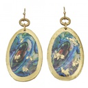 Abalone Oval Earrings