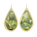 Banana Leaf Teardrop Earrings