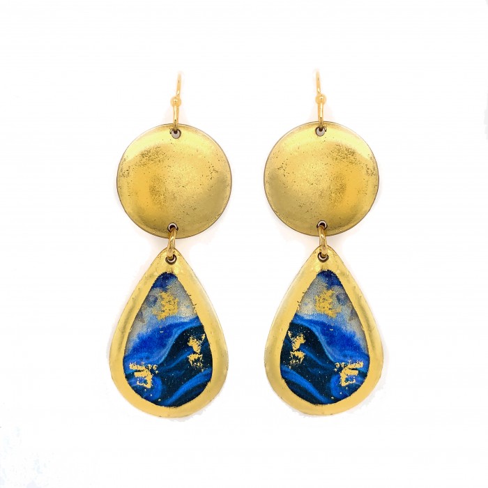 Cast Yourself On Every Wave Mini Teardrop Earrings