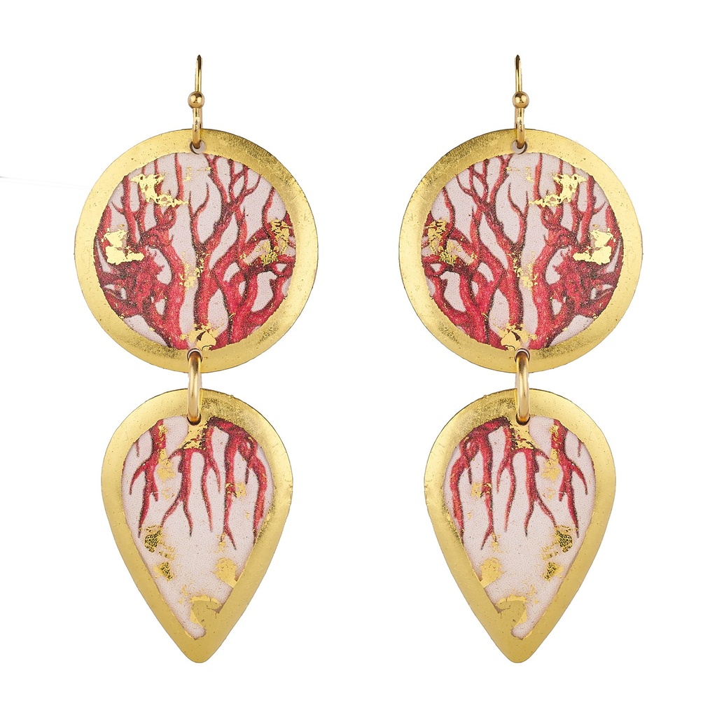 Coral Gala Earrings