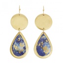 Lapis Mini Teardrop Earrings