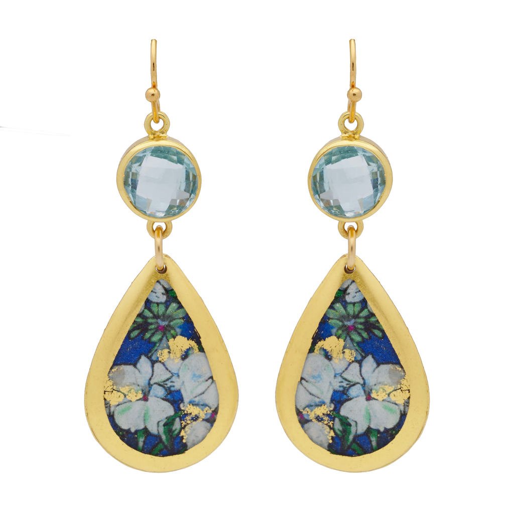 Lillies Teardrop Earrings