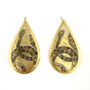 Python Snake Teardrop Earrings