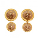 Sand Dollar Double Drop Earrings