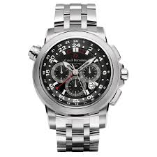[CA.WATC.0002390] Carl F. Bucherer Patravi Traveltec Chrono Black Dial On Bracelet