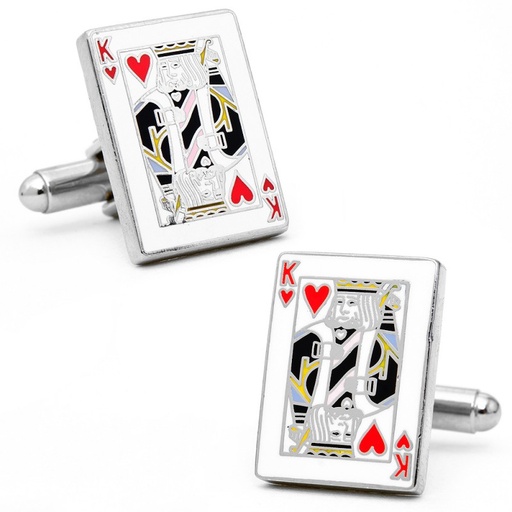 [CU.CUFF.0003001] Cli Stainless Steel King Of Hearts