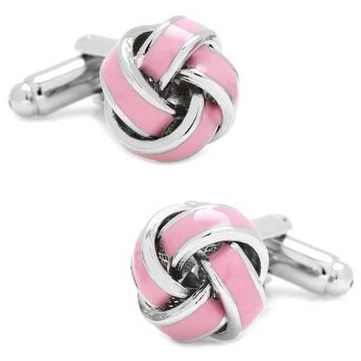 [CU.CUFF.0003129] Pink Knot Cufflinks