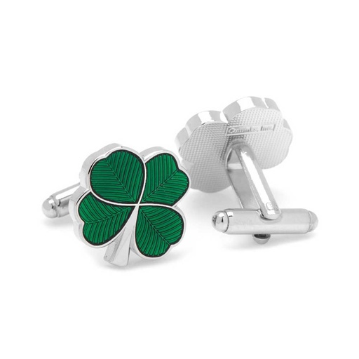 [CU.CUFF.0003147] Green Clover Cufflinks