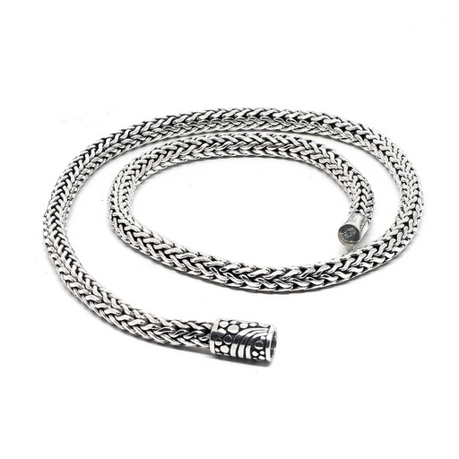 [GO.FASH.0004906] Bali 18.0" Silver Classic Woven Chain
