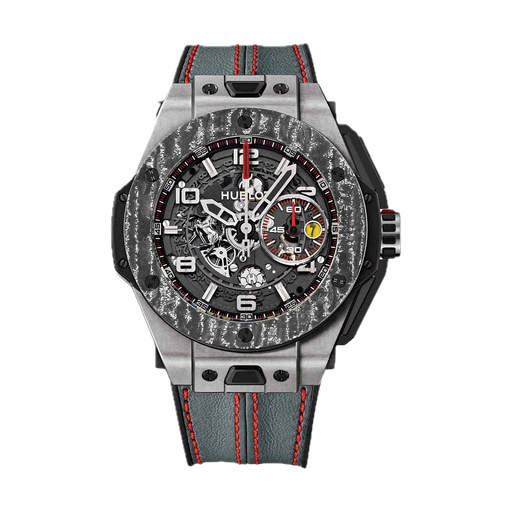 [HU.WATC.0005361] Hublot Big Bang Ferrari Titanium & Carbon Chronograph Unico Lim Ed