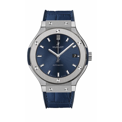 [HU.WATC.0005391] Hublot Classic Fusion 38m Titanium W/Blue Dial