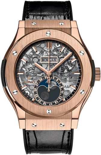 [HU.WATC.0005416] Hublot Aerofusion Rose Gold Moonphase Openwork