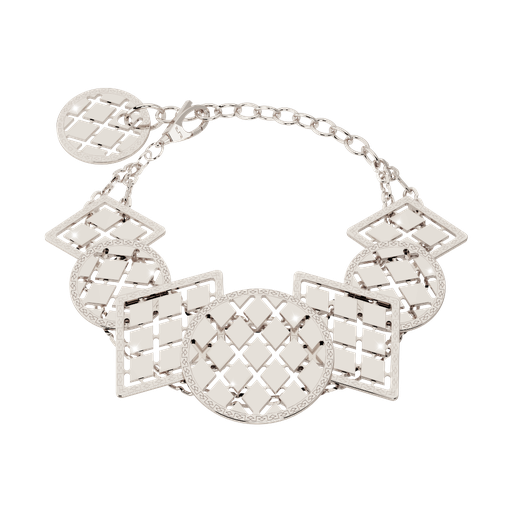[TE.FASH.0007350] Rebecca Melrose 10 Rose Gold Plated Bracelet W/7 Pends