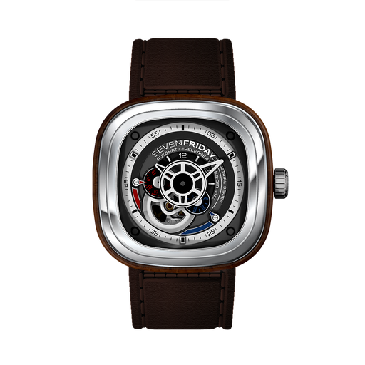 [W .WATC.0007784] Sevenfriday P3/2 Canadian Black Walnut Wood Automatic Special Edition