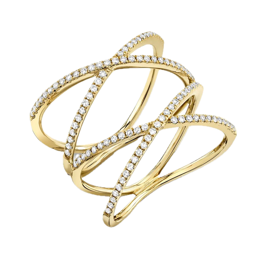 [SH.DIAM.0007824] Shy Creation 14k Yellow Gold Diamond Ring