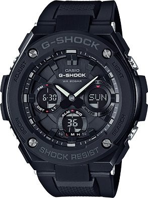 [CA.WATC.0005246] G-Shock G-Steel Ip Tsolar Resin Band Black