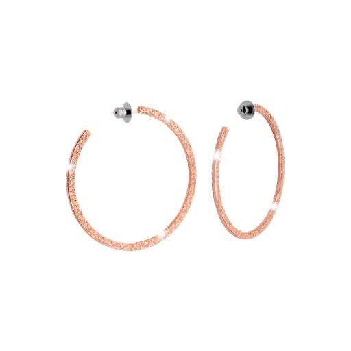 [TE.FASH.0007638] Rebecca Bronze Rose Hoop Earrings