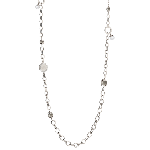 [TE.FASH.0007532] Rebecca Bronze Necklace W/Stones & Pearl
