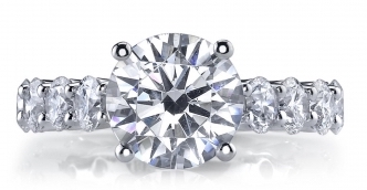 [JO.ENGA.5576] Shared Prong Diamond Semi-Mount Eternity