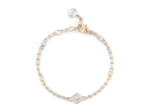 [AL.FASH.0001731] Bracelet 18k Yellow Gold W. Yellow & White Gold Chain