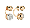 [TE.FASH.0007523] Bronze Earrings W/Stones