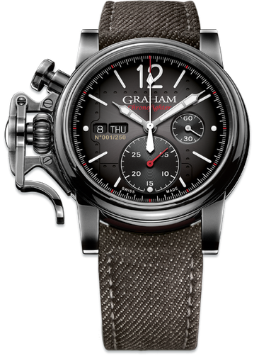 [GR.WATC.5021] Chronofighter Vintage Aircraft Ltd. 250 W/Anthracite Denim Strap Size N1 & Titanium Pin Buckle