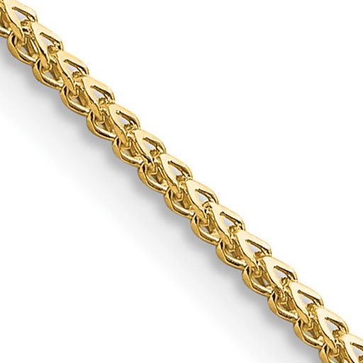 [QU.GOLD.0008596] 14k Yellow Gold Franco Chain 16" 1mm