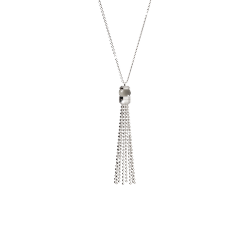 [TE.FASH.0008666] Boulevard Stone Long Tassel Necklace W/Smoke Bead