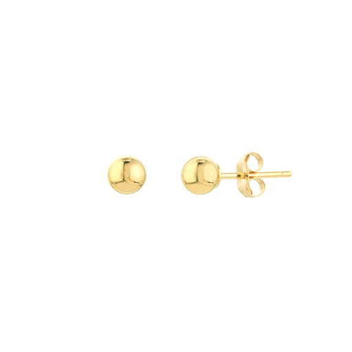 [MI.GOLD.0008775] 14k White Gold 4m Gold Ball Earrings