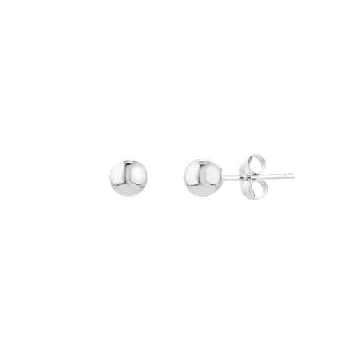 [MI.GOLD.0009137] 4m Ball Stud Earring 14k Wg