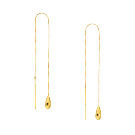 [MI.GOLD.0009154] Box Chain Earring 14k Yg