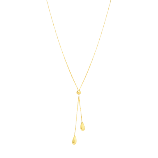 [MI.GOLD.0009156] Box Chain Lariat Nck 17in 14k Yg