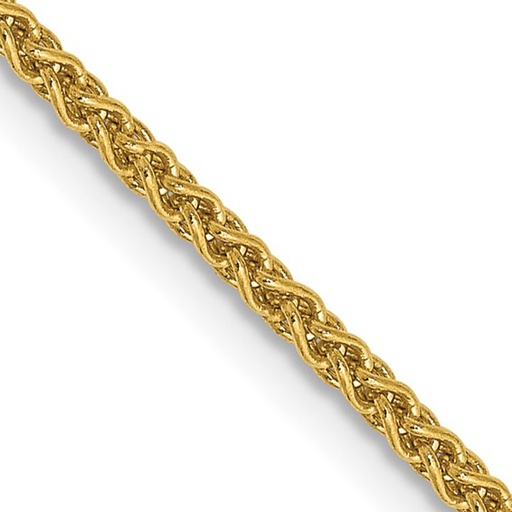 14k Yellow Gold 1.65m Solid Polished Spiga Chain 20"