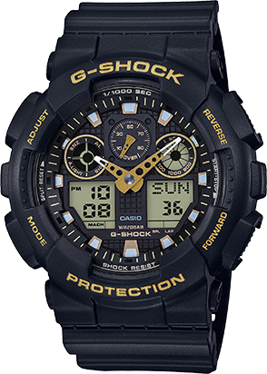 [PA.WATC.0010297] G-Shock Ana-Digital Black & Gold Yellow Gold