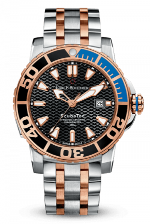 [CA.WATC.0049813] Carl F. Bucherer Patravi Scubatec Steel/Rose