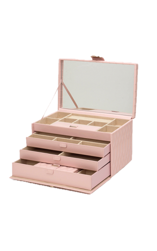 [WO.ACCE.0019462] Caroline Large Jewelry Case -Pink