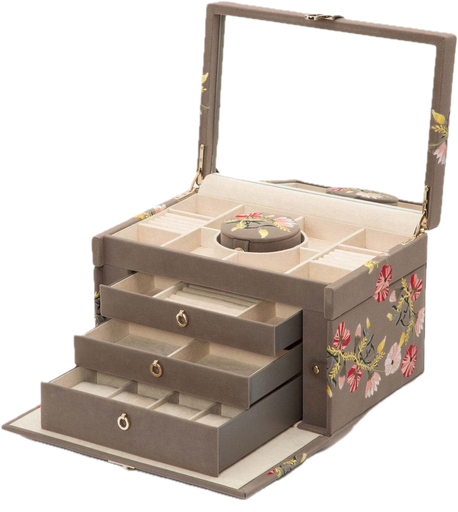 Zoe Large Jewelry Case - Mink