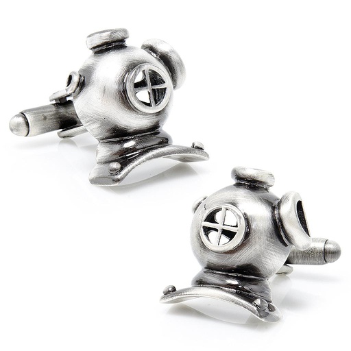 [CU.CUFF.0026567] Scuba Diving Helmet Cufflinks