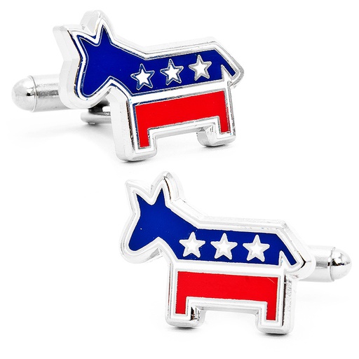 [CU.CUFF.0026576] Democratic Donkey Cufflinks