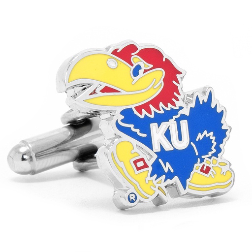 [CU.CUFF.0026602] University Of Kansas Jayhawks Cufflinks