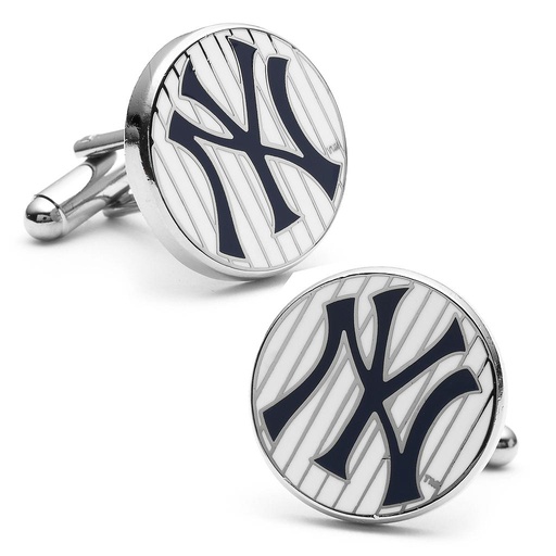 [CU.CUFF.0026642] New York Yankees Pinstripe Cufflinks