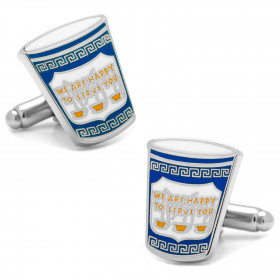 [CU.CUFF.0026762] Greek Coffee Cufflinks