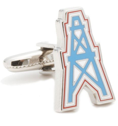 [CU.CUFF.0026827] Vintage Houston Oilers Cufflinks